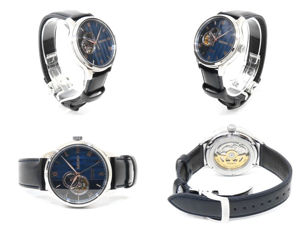 Seiko Presage Sary187 4R39-00W0 Leather Strap