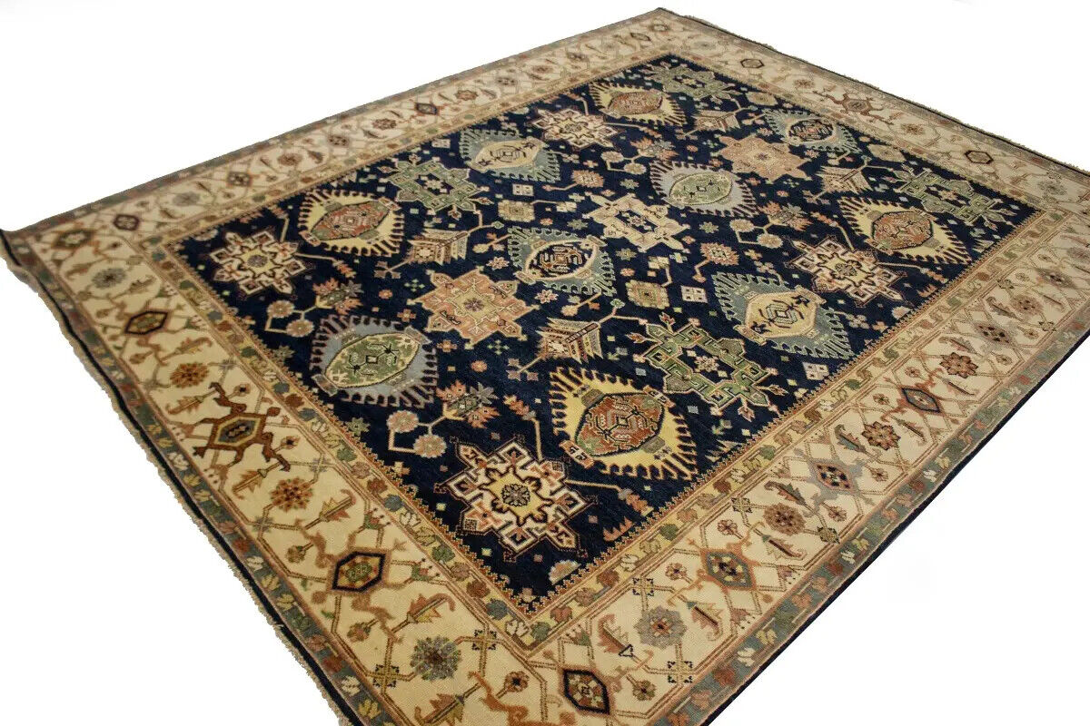 8X10 ft Handmade Indo Karajeh Oriental Rug