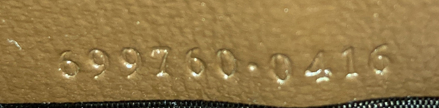 Gucci Horsebit 1955 Flap Wallet With Strap Gg Coated Canvas