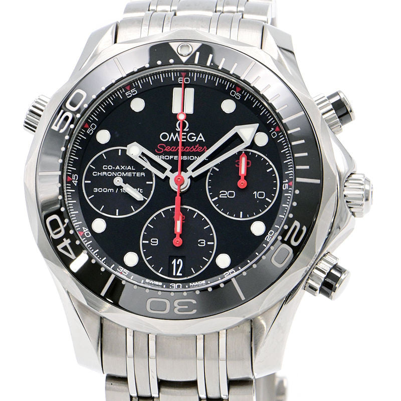 Omega Seamaster Diver 300M 212.30.42.50.01.001 Black Men'S Used Watch #3224
