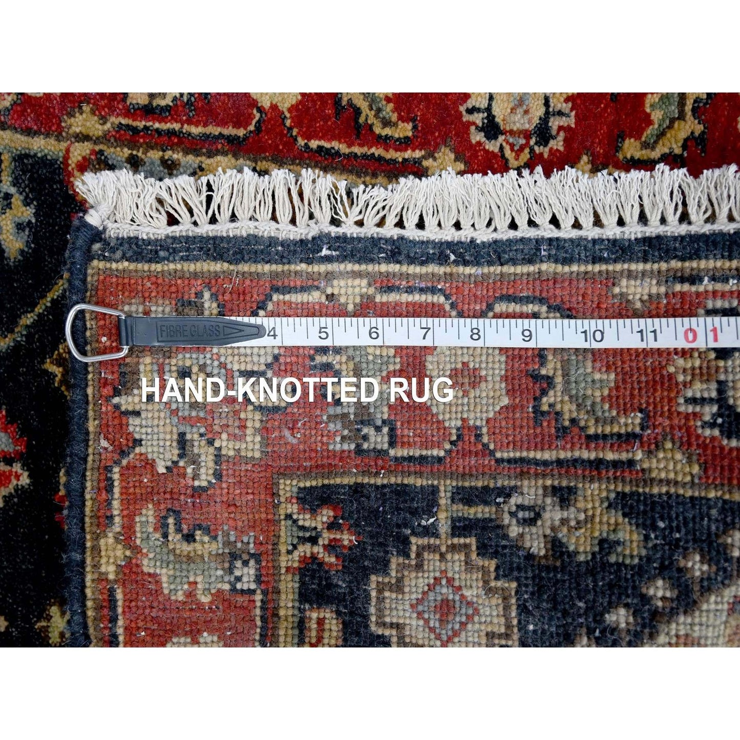 2'1"X3' Black Karjihooz Medallion Design Hand Knotted 100% Wool Mat Rug