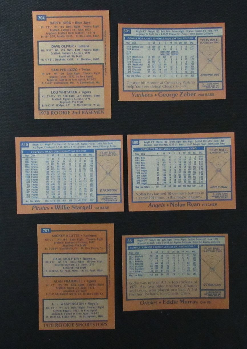 1978 Topps Baseball Complete Set (726) In Pocket
