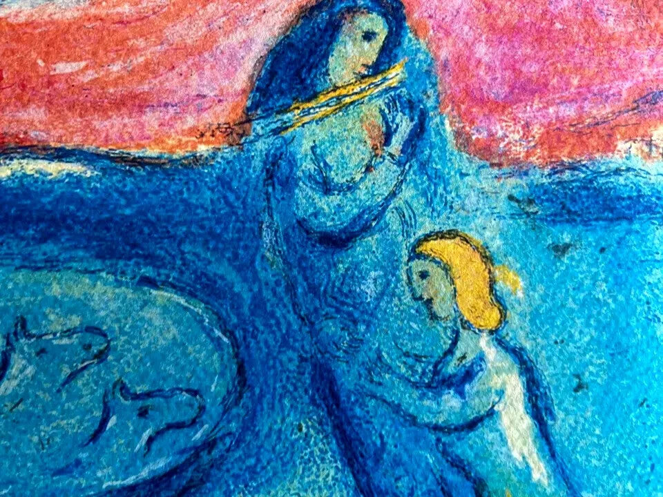 Marc Chagall Lithograph Coa Original Hand