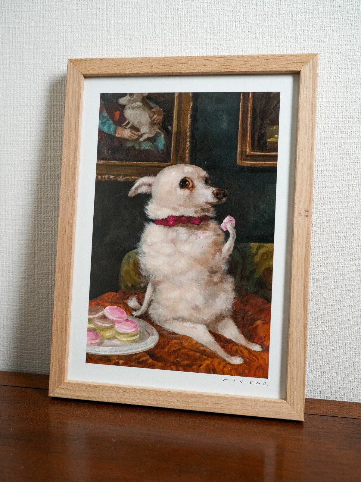Alison Friend - Dog Framed Signed Art Print Coa