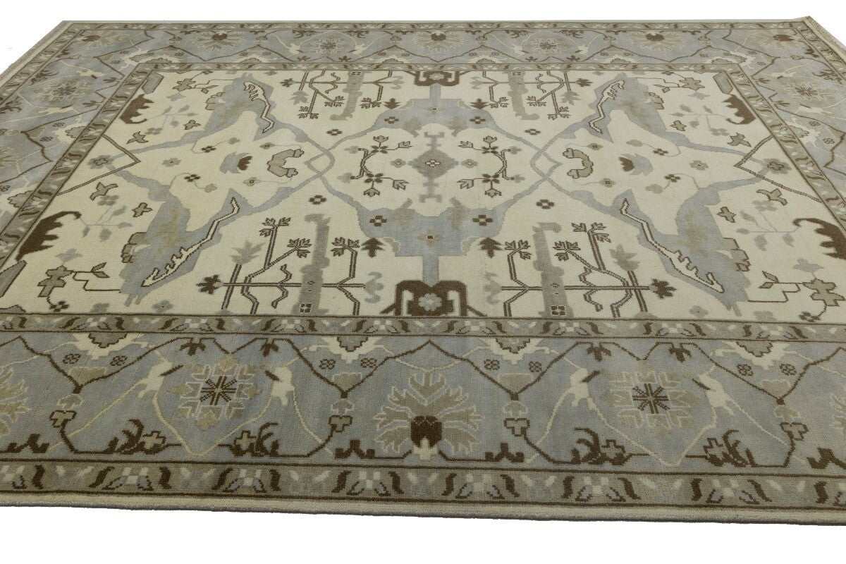 Handmade Wool Oushak Oriental Rug Extra Large