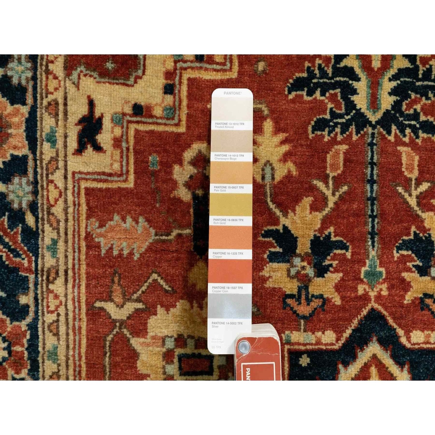 3'1"X5'2" Soft Wool Red Antiqued Heris Re-Creation Hand Knotted Rug