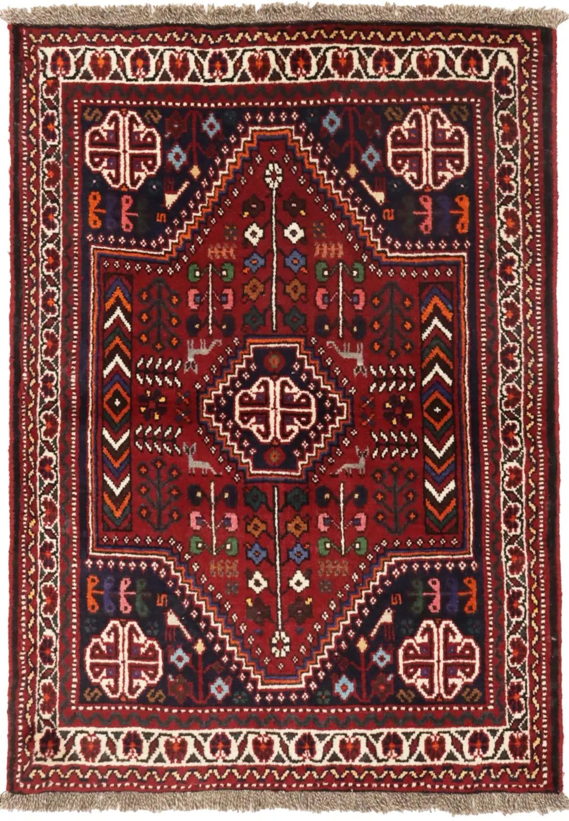 Handmade Tribal Oriental Rug Geometric Wool