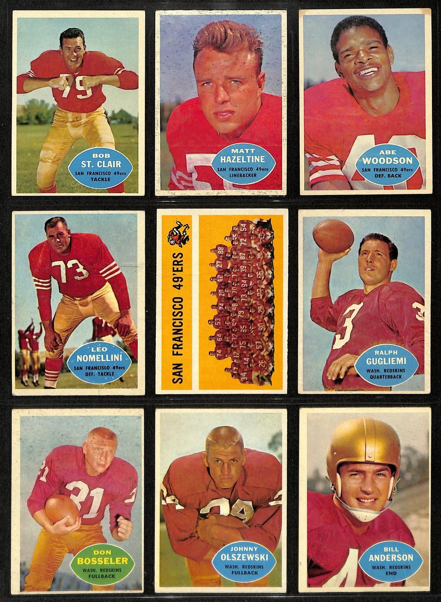 1960 Topps Football Card Complete Set (1-132)