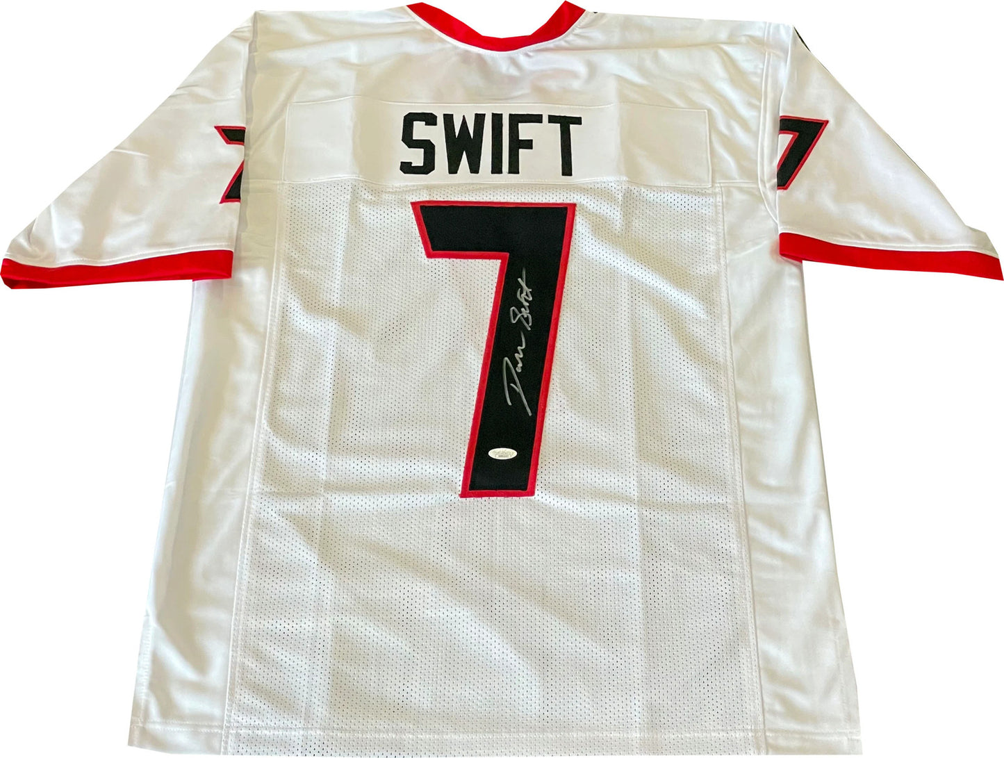 D'Andre Swift Autographed Georgia Custom Jersey (Jsa)