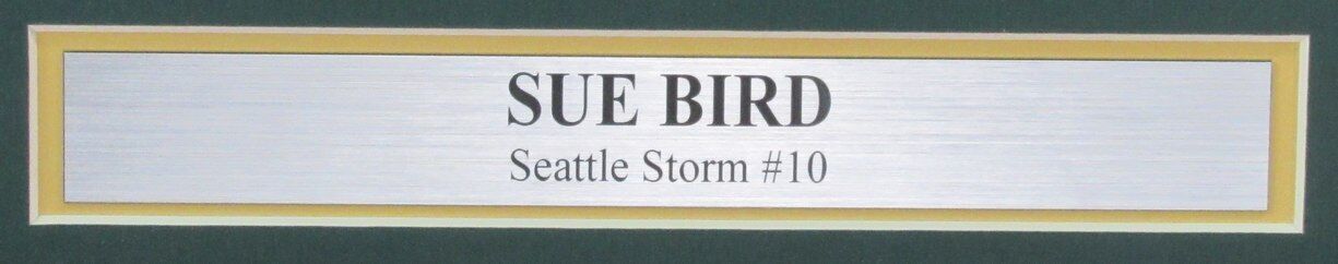 Sue Bird Autographed 16X20 Photo Seattle Storm