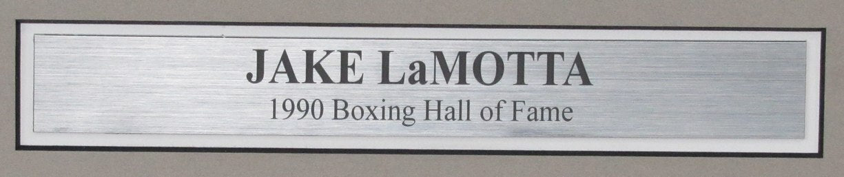 Jake Lamotta Signed/Inscribed "Raging Bull" 11X14