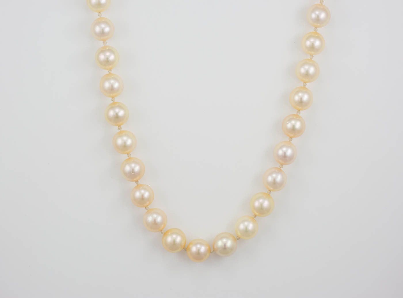 Cultured Saltwater 9Mm Pearl Strand Necklace With