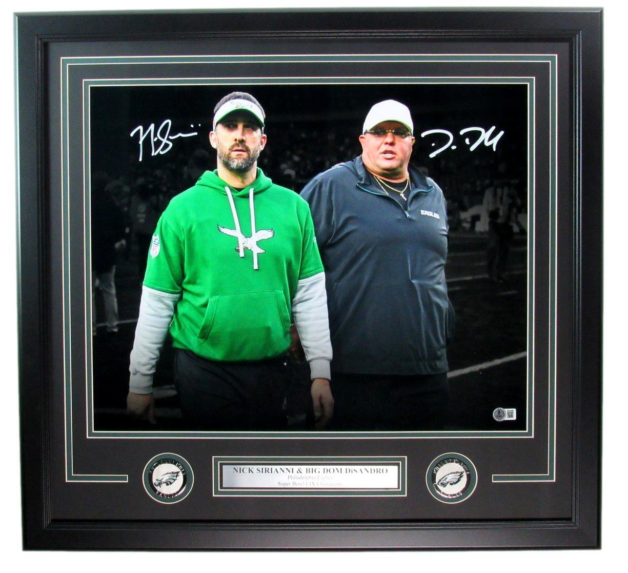 Nick Sirianni/Dom Disandro Dual-Signed 16X20