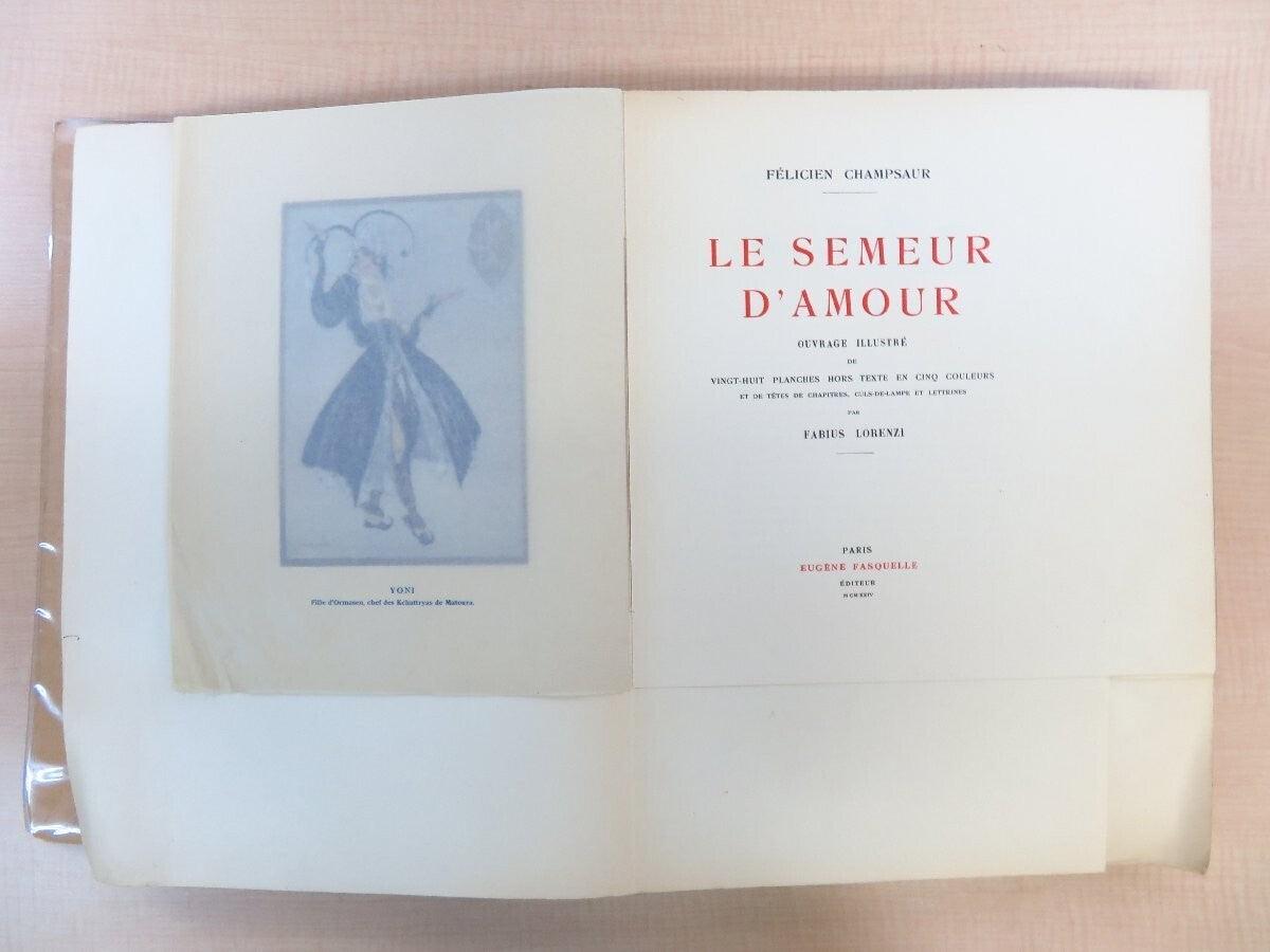 Rare 1924 French Illustrated Book 'Le Semeur D'Amour' - Champsaur Felicien
