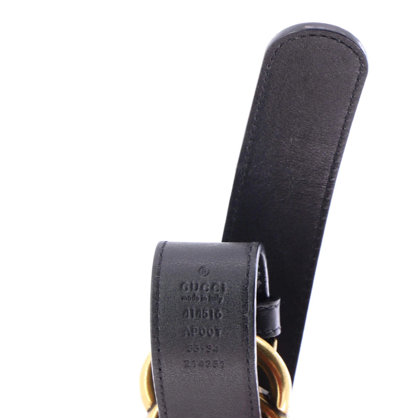 Gucci Gg Marmont Belt Leather Wide