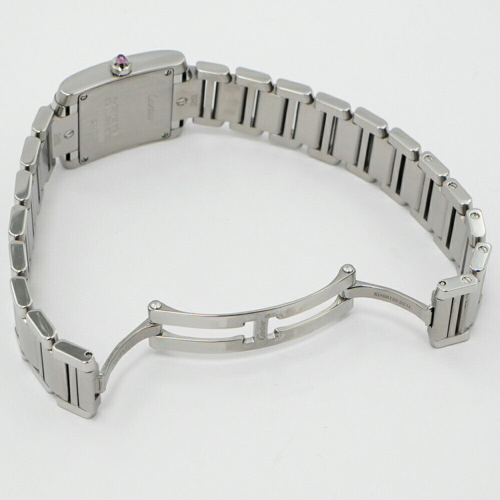 Cartier Tank Franaise Sm W51028Q3 Pink Ladies Used Watch #121913