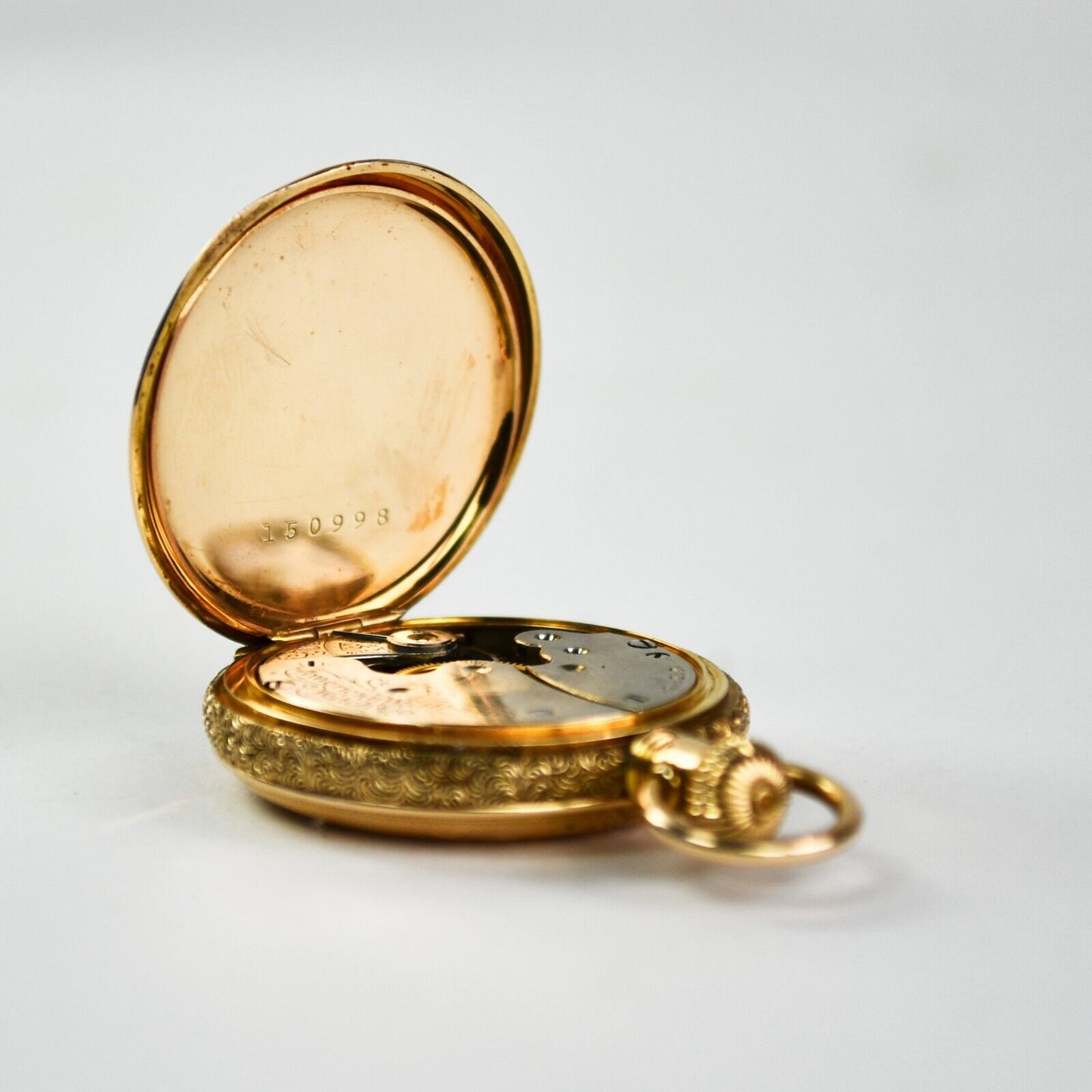 14K Yellow Gold Waltham Pocket Watch Size 0