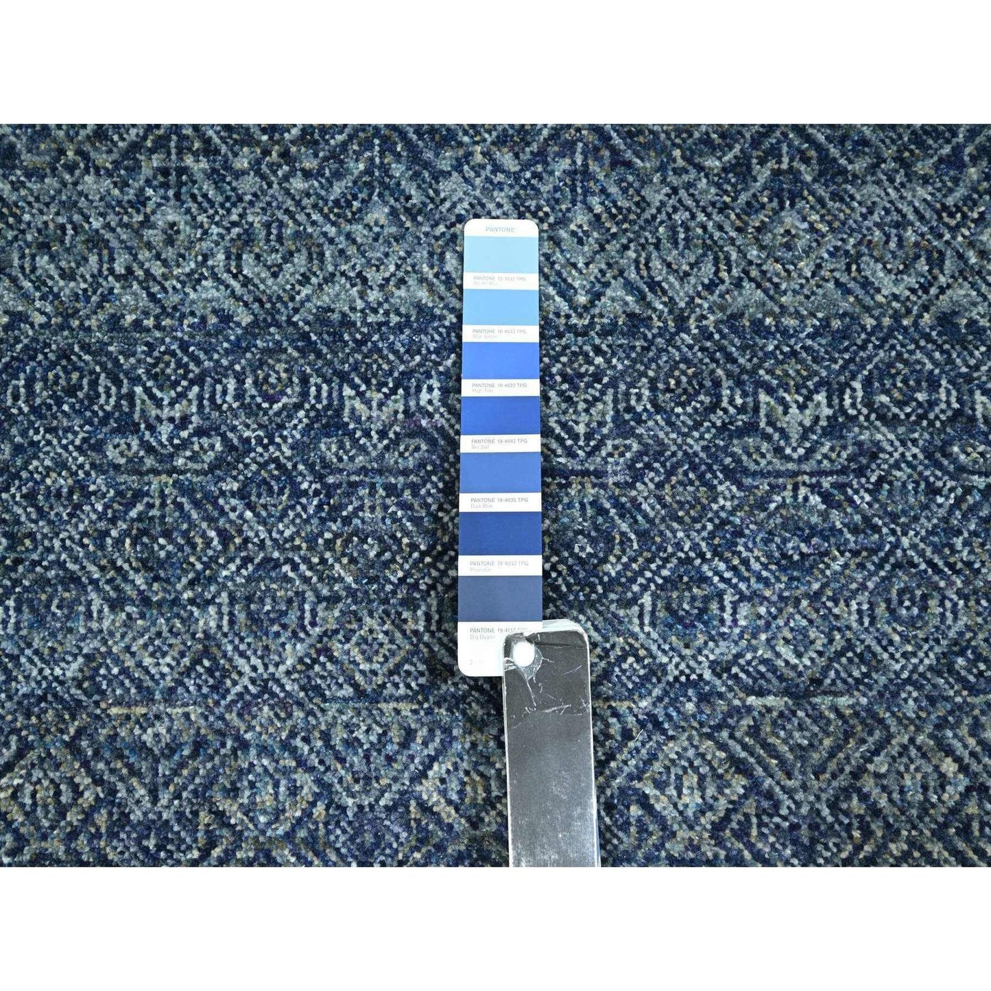 2'7"X10'2" Blue Kohinoor Herat Pattern Soft Wool Hand Knotted Runner Rug