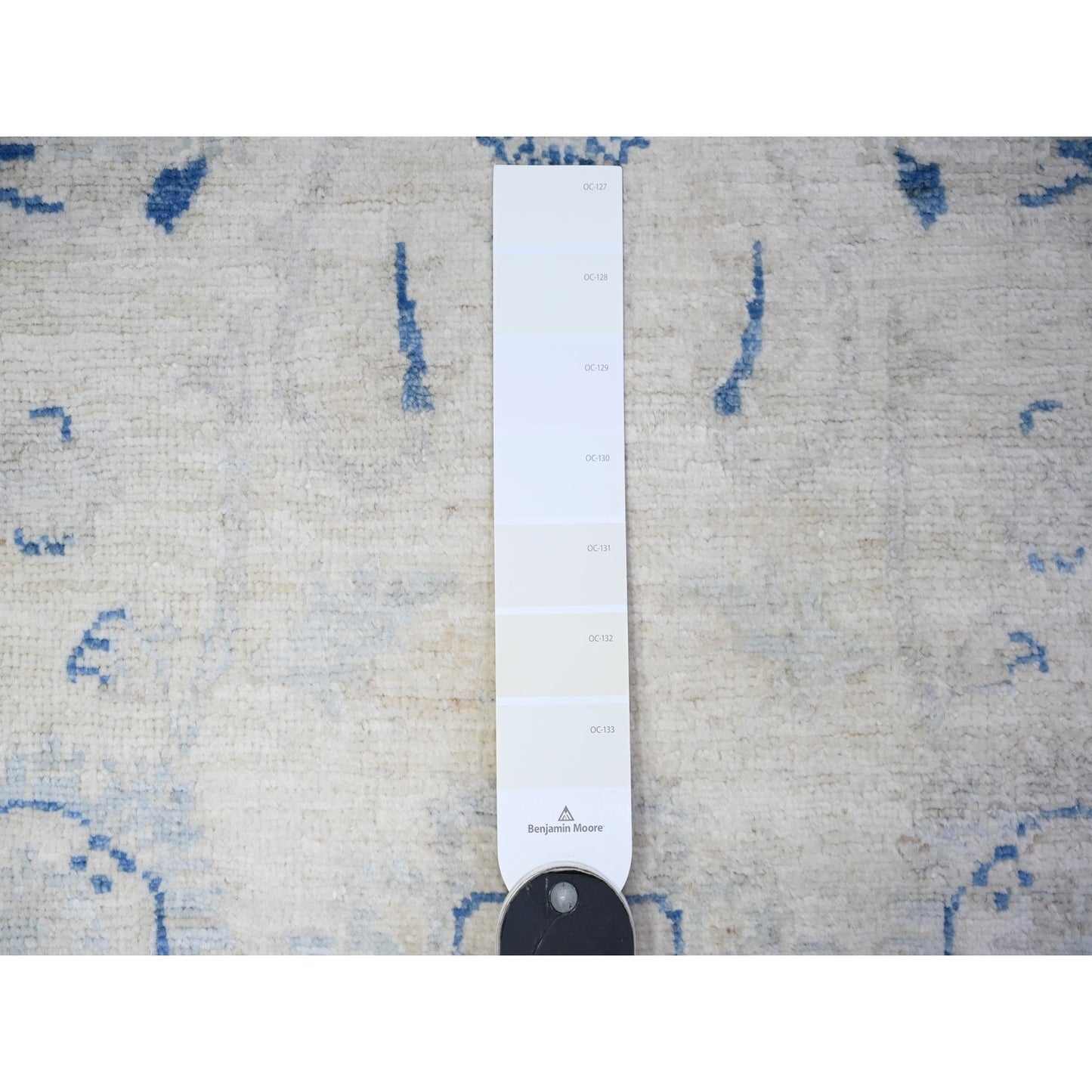 2'6"X19'5" Ivory Hand Knotted Wool White Wash Peshawar Xl Runner Rug
