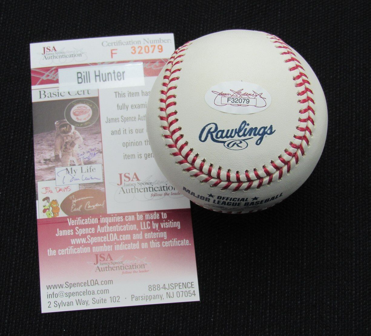 Bill Hunter Signed/Auto Yankees 100Th Oml
