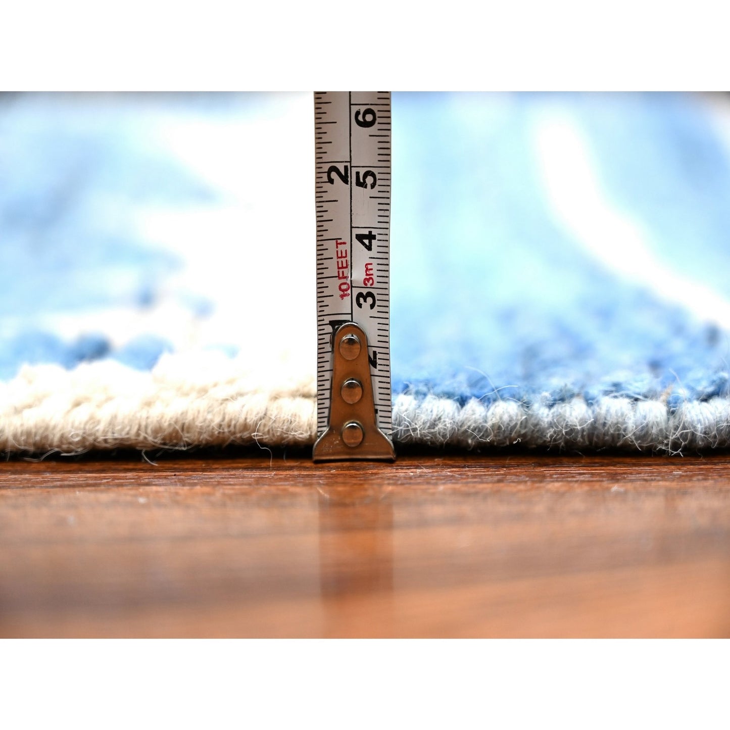 12'X16'1" Alaskan Blue Hand Knotted Moroccan Extra Large Oriental Rug