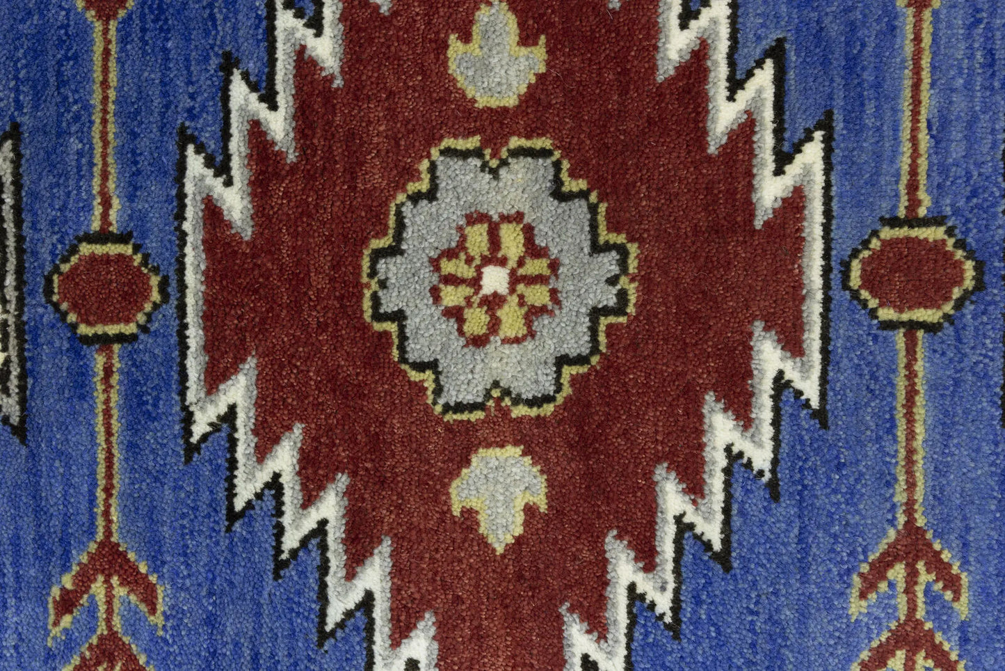 Kazak Oriental Area Rug Geometric Tribal Design