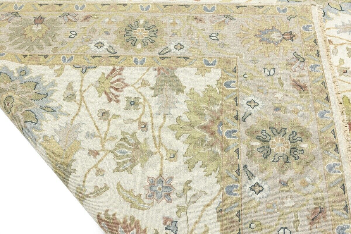 Handmade Osh Chobi Floral Style Peshawar Rug