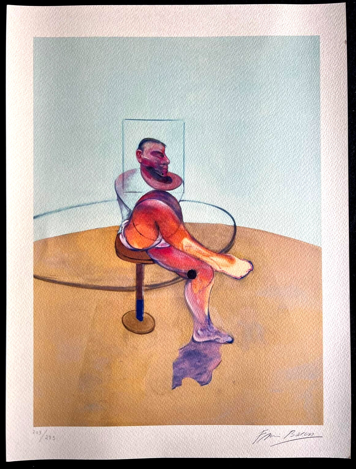 Francis Bacon Lithograph Coa Signed In Pen