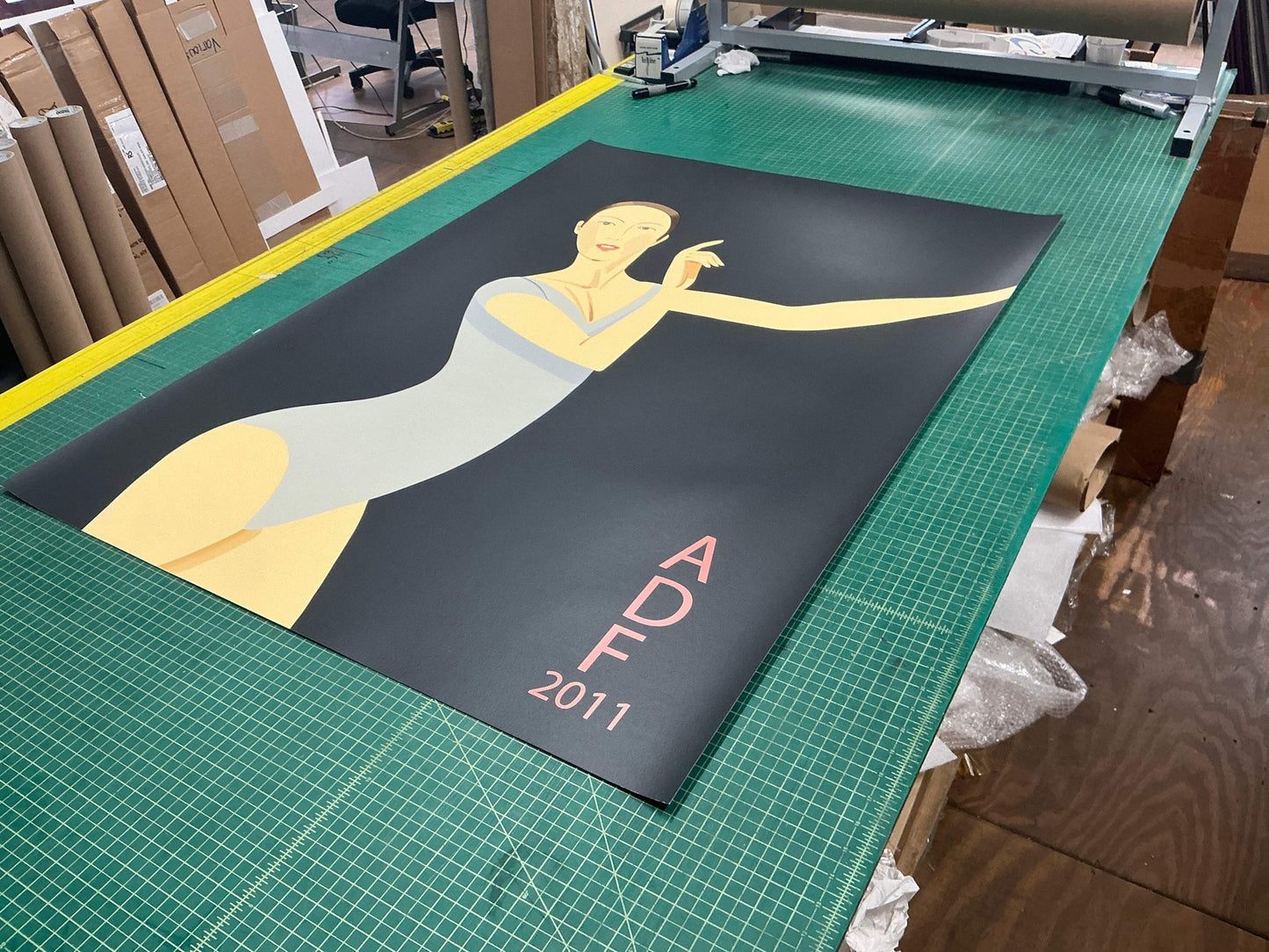 Alex Katz Sarah-American Dance Festival " Serigraph Pop Art Blue