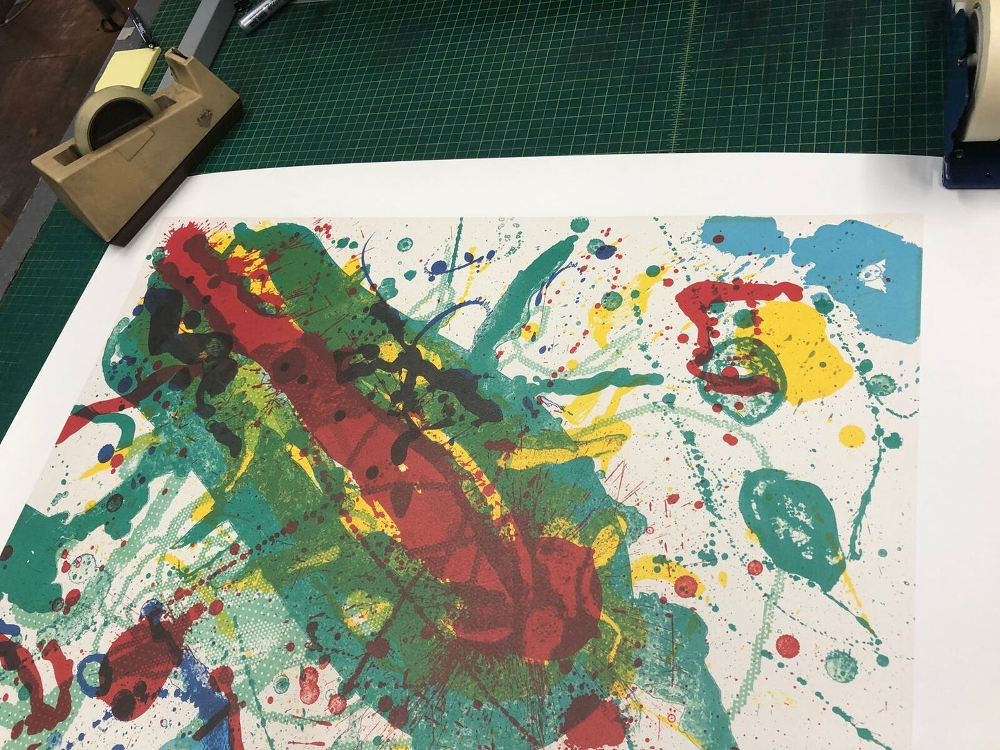 Sam Francis Untitled Sf-341 " Poster Modernism Multicolor, Gold
