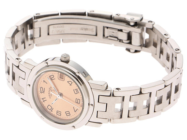 Hermes Clipper Cl4.210 Pink Color Quartz