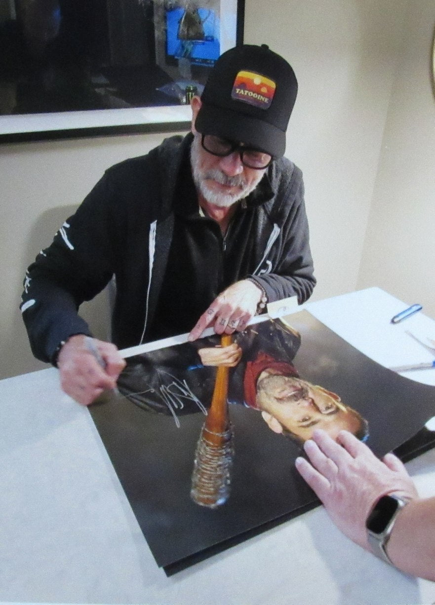 Jeffrey Dean Morgan Autographed/Inscr 16X20 Photo "The Walking Dead" Jsa 179419