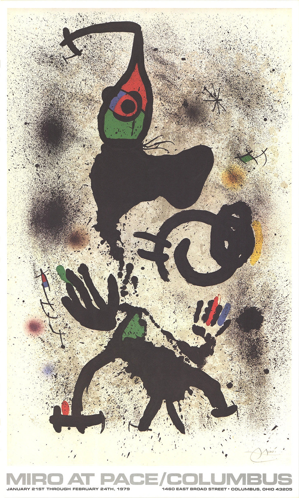 Joan Miro At Pace-Columbus (Vertical) " Poster Surrealism Mul