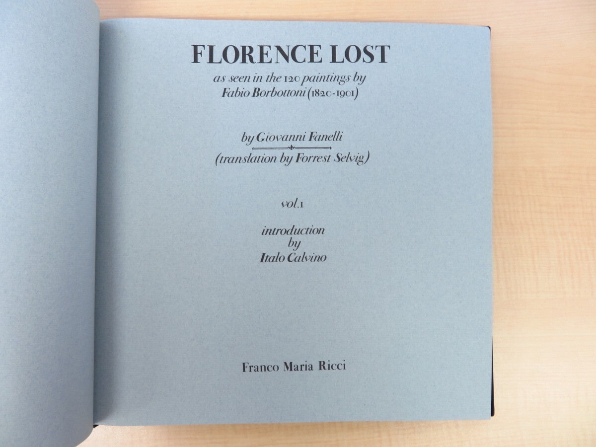 ?Florence Lost As Seen In The 120 Paintings By Fabio Borbottoni 1985, Limited