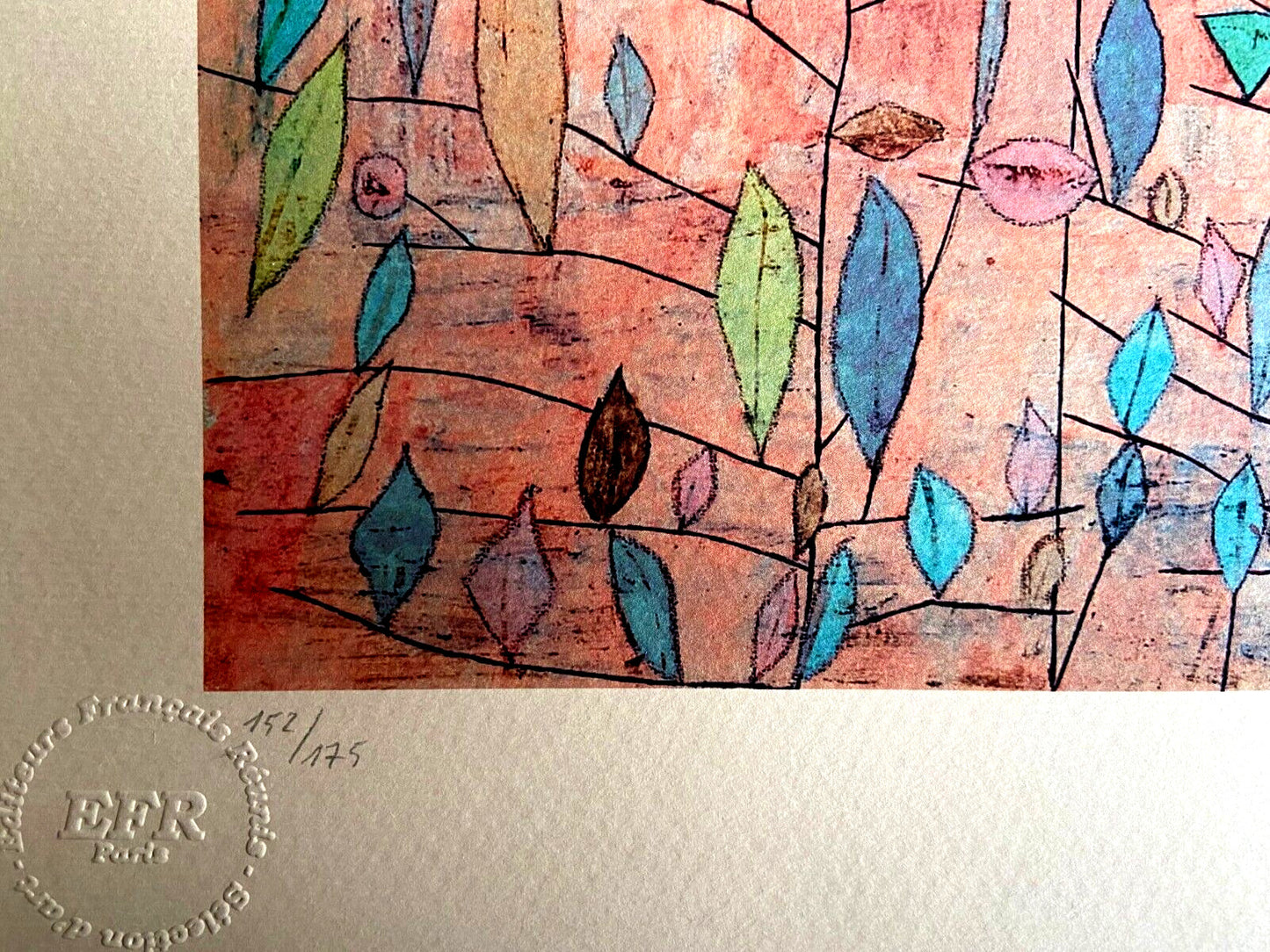 Paul Klee Lithograph Coa Numbered 175 Certified