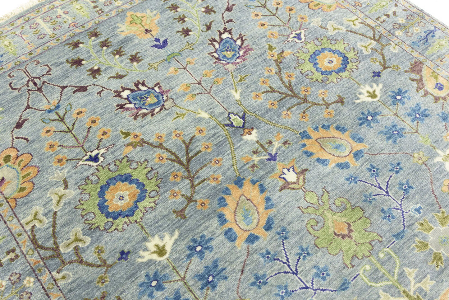 Handmade Tree of Life Oushak Chobi Oriental Rug