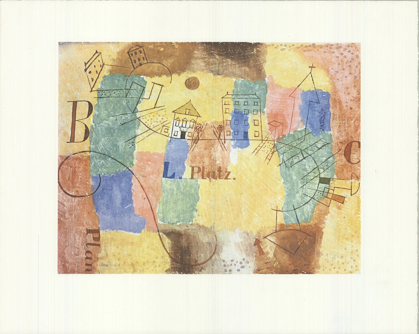 Paul Klee The L-Square Under Construction " Offset Lithograph