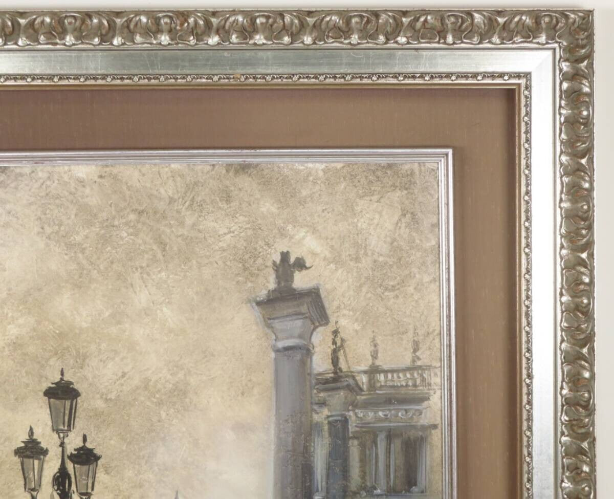 Nate Giorgio - Venice Landscape Original Painting Oil On Canvas Signed Framed