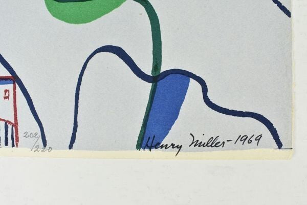 Henry Miller Art Book 1980 Limited 220 W/ Signed Silkscreen Lonely Woman Japan