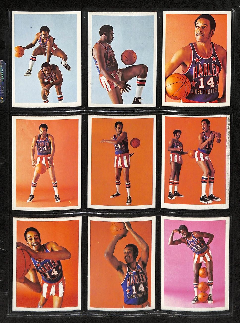 1971 Fleer Harlem Globetrotters Basketball Complete Set (84) 197411