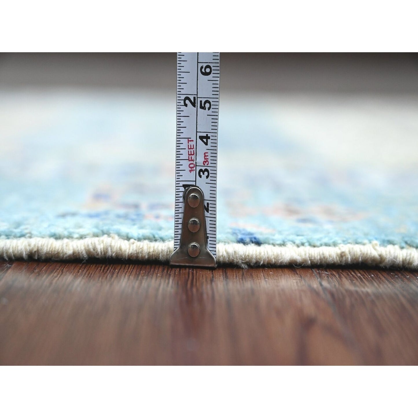 2'10"X9'6" Brown Wool Kashkuli Animal Figurines Hand Knotted Runner Rug