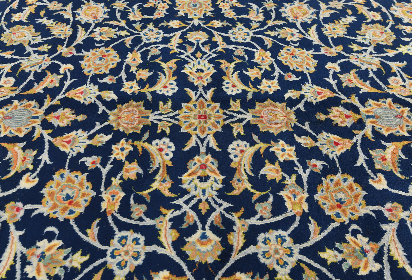 Vintage Wool Oriental Rug 9X13 Ft Floral