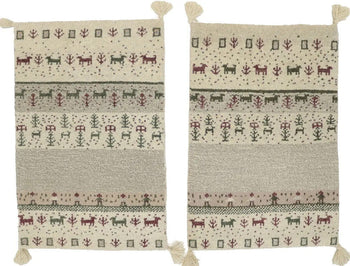 2X3 ft Pair of Hand-Knotted Tribal Plush Gabbeh