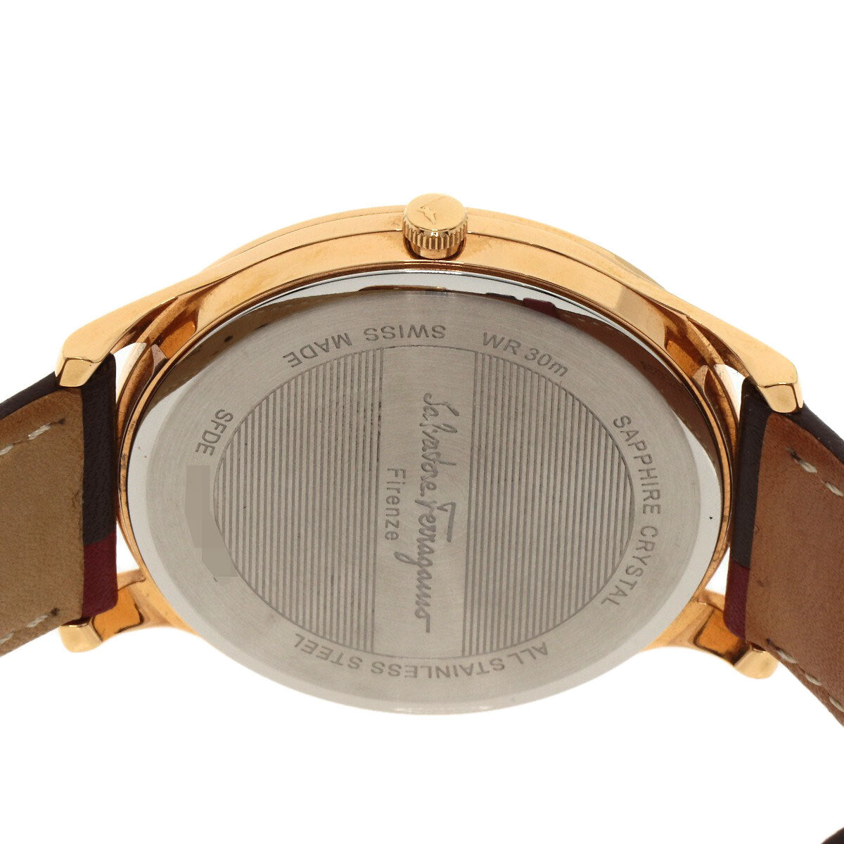 Salvatore Ferragamo Slim Small Seconds Watches Sfde00618 Pgp/Leather Mens