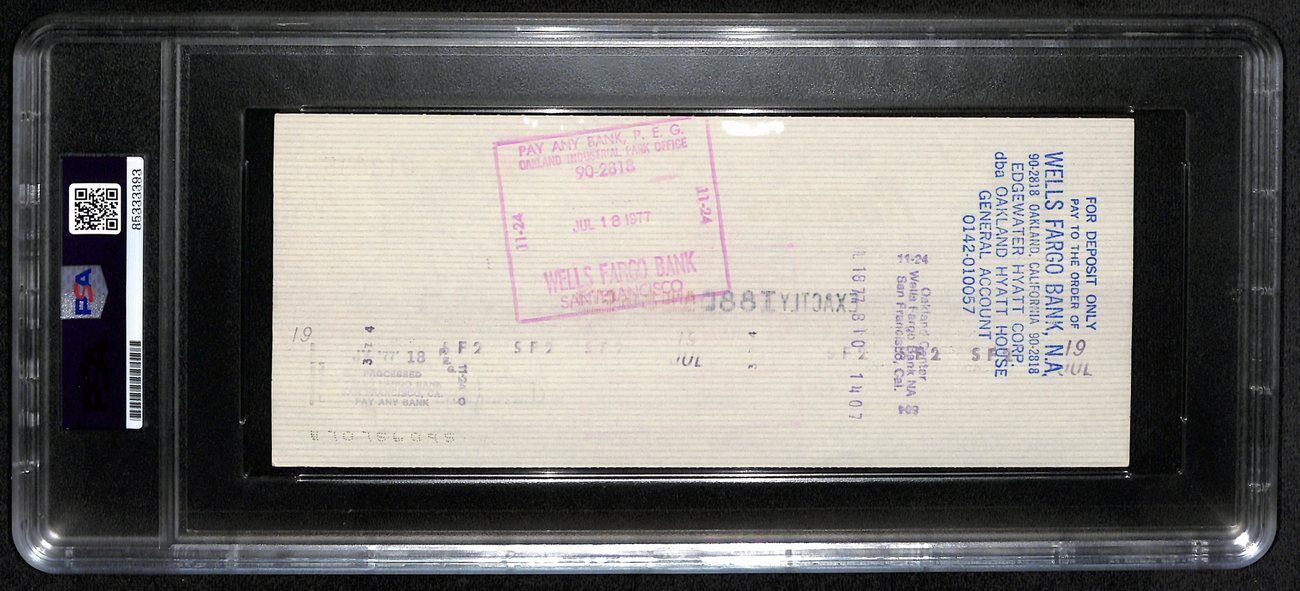Al Davis Hof Signed/Autographed 8.5X3.5 Bank
