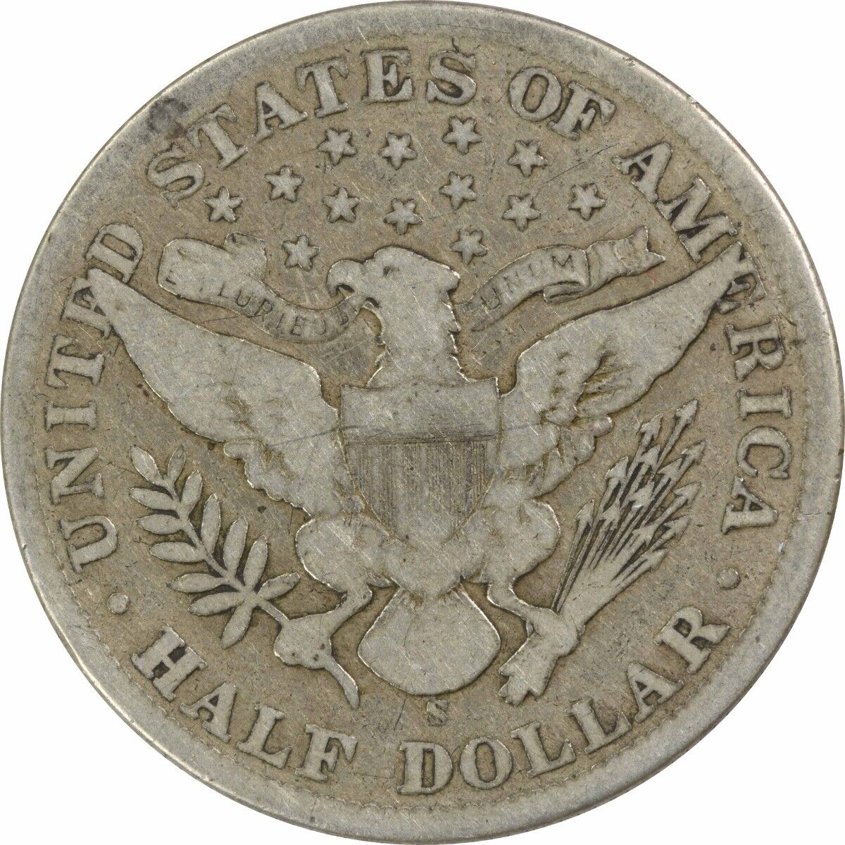 1901-S Barber Silver Half Dollar VG Uncertified