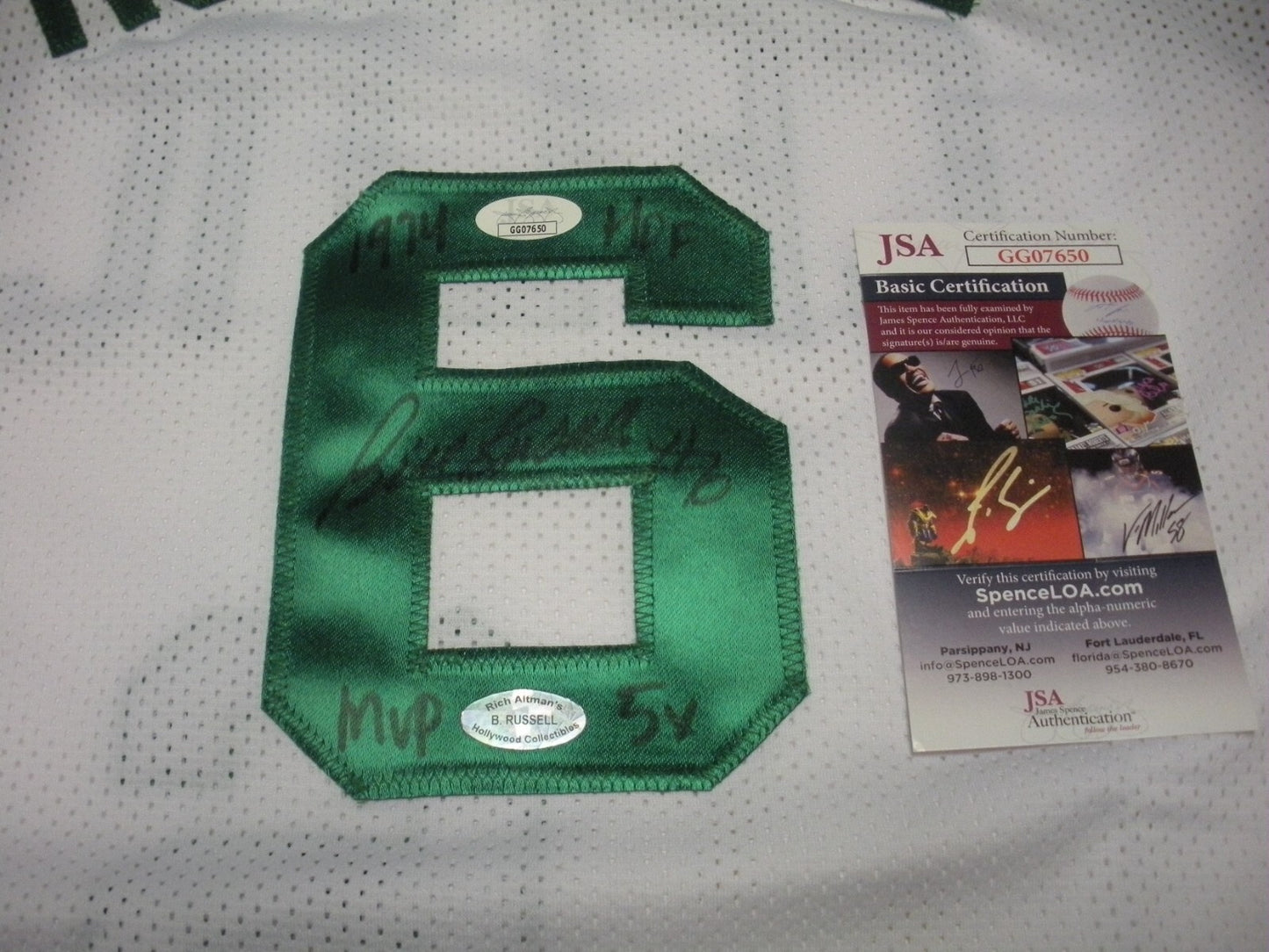 Bill Russell Sanfrancisco-Boston Celtics,Hof 1975