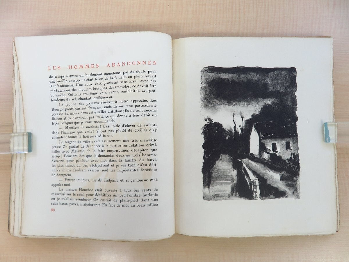 Rare 1927 'Les Hommes Abandonnes' With Vlaminck Etchings & Lithographs" Limited