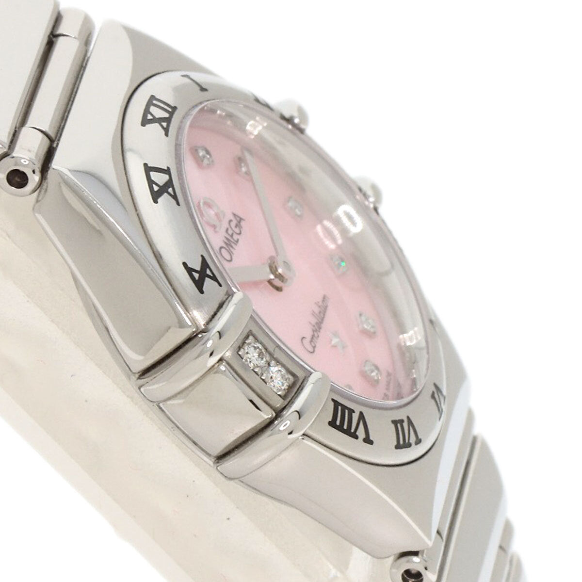 Omega Constellation Mini My Choice 4P 12P Diamond Watches 1566.66 Stainless ...