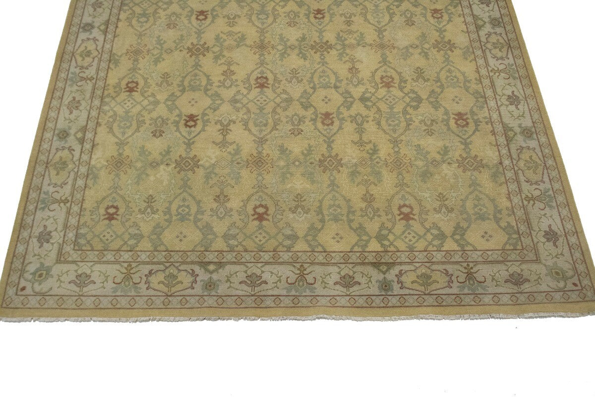Hand-Knotted Oriental Rug Muted Antique-Washed